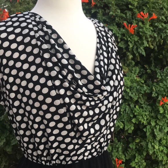 Corey P Draped Fitted Waist Dress Size Medium - Picture 6 of 8